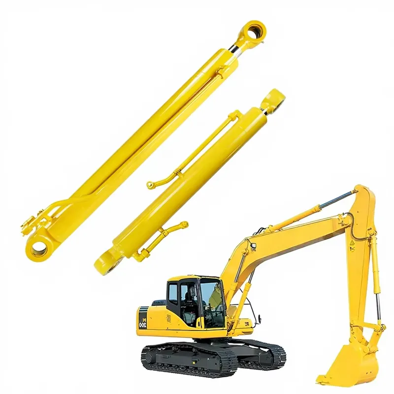 Heavy Equipment With Bucket - Hydraulic Arm Bucket Boom Cylinder for