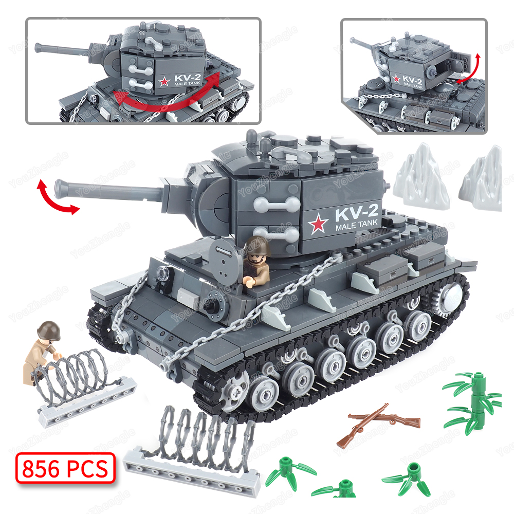 Heavy Equipment Armor - WW2 KV-2 Heavy tank Building Block