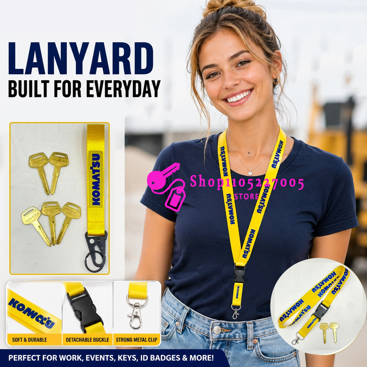 Heavy Equipment Keychain - 2/5/10pcs for Komatsu Pc -7 -8
