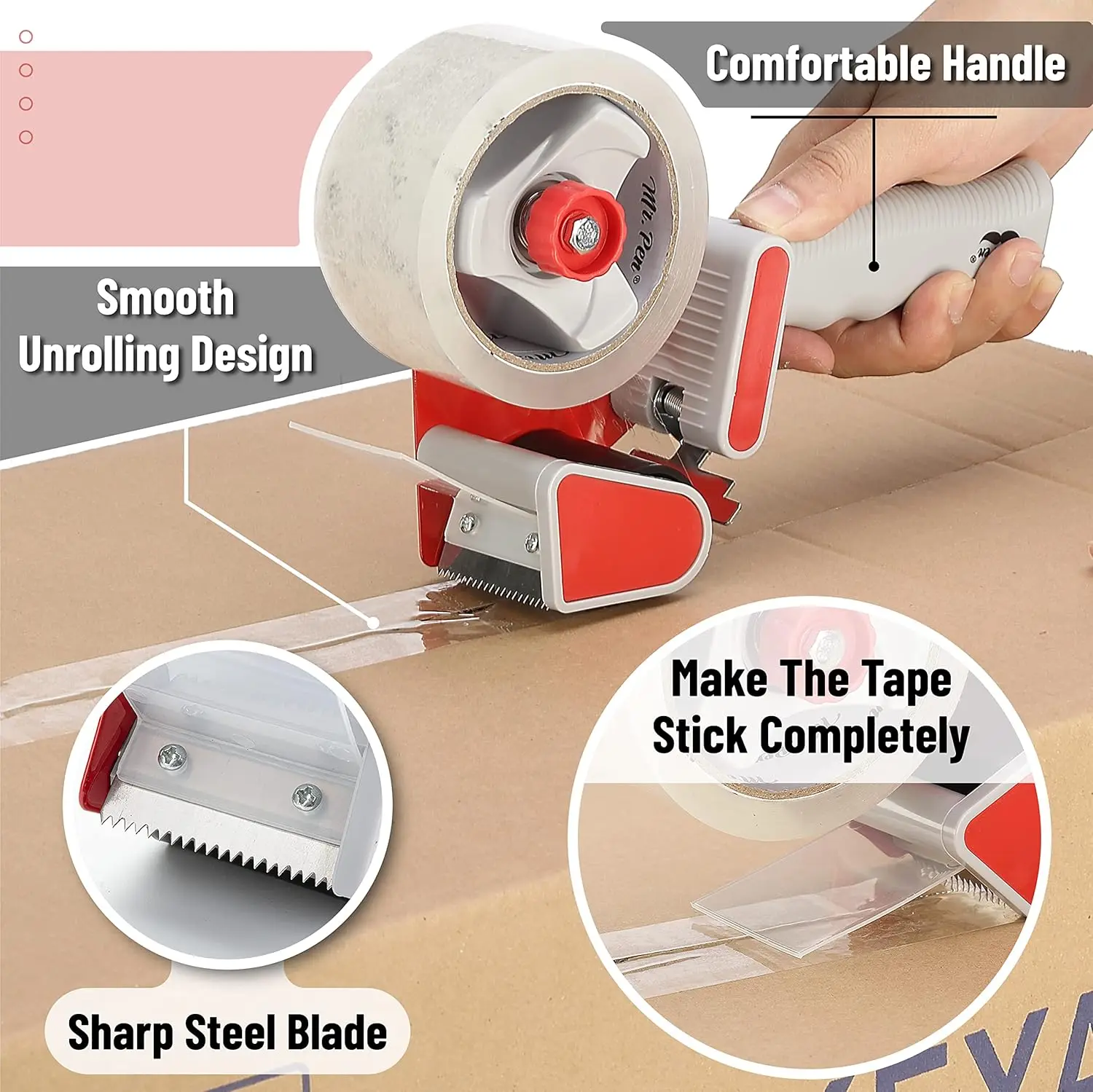 Heavy Duty Packing Tape Dispen - Heavy Equipment Bucket のレビューと価格