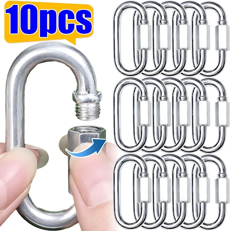 10/5pcs Quick Link Ring Stainl - Heavy Equipment Keychain のレビューと価格