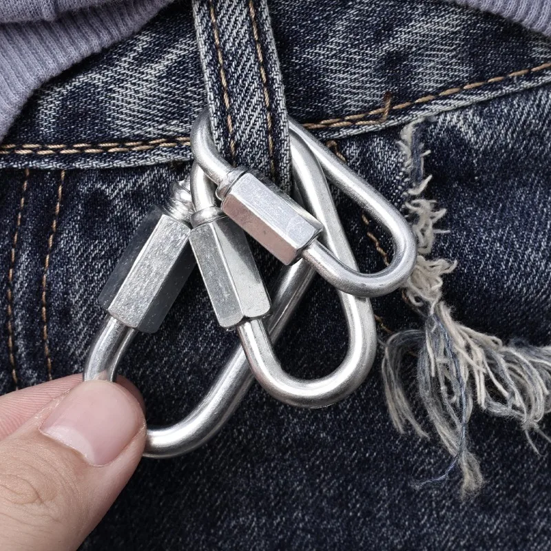 10/5pcs Quick Link Ring Stainl - Heavy Equipment Keychain のレビューと価格