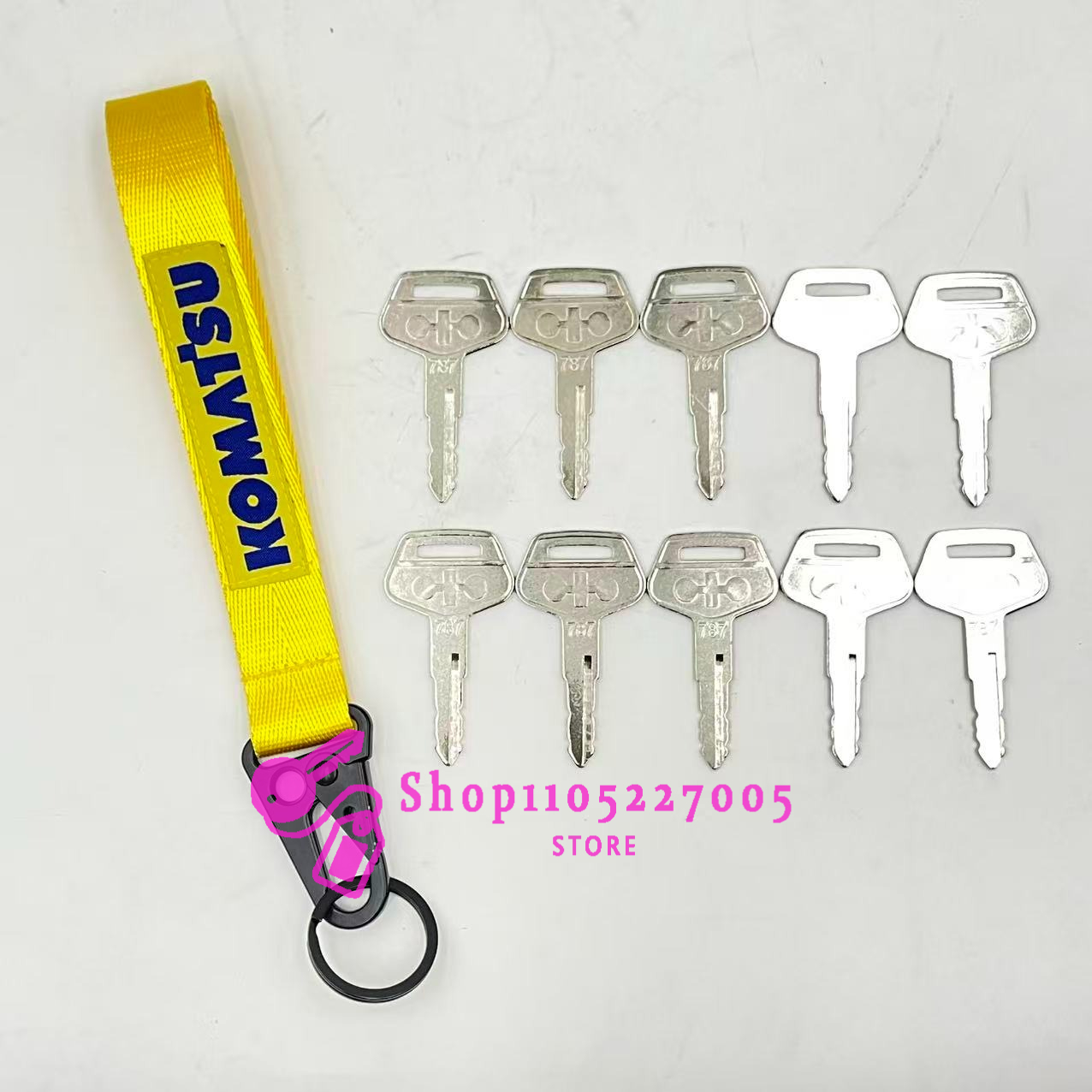 2/5/10PCS 787 Key for Komatsu  - Heavy Equipment Keychain のレビューと価格