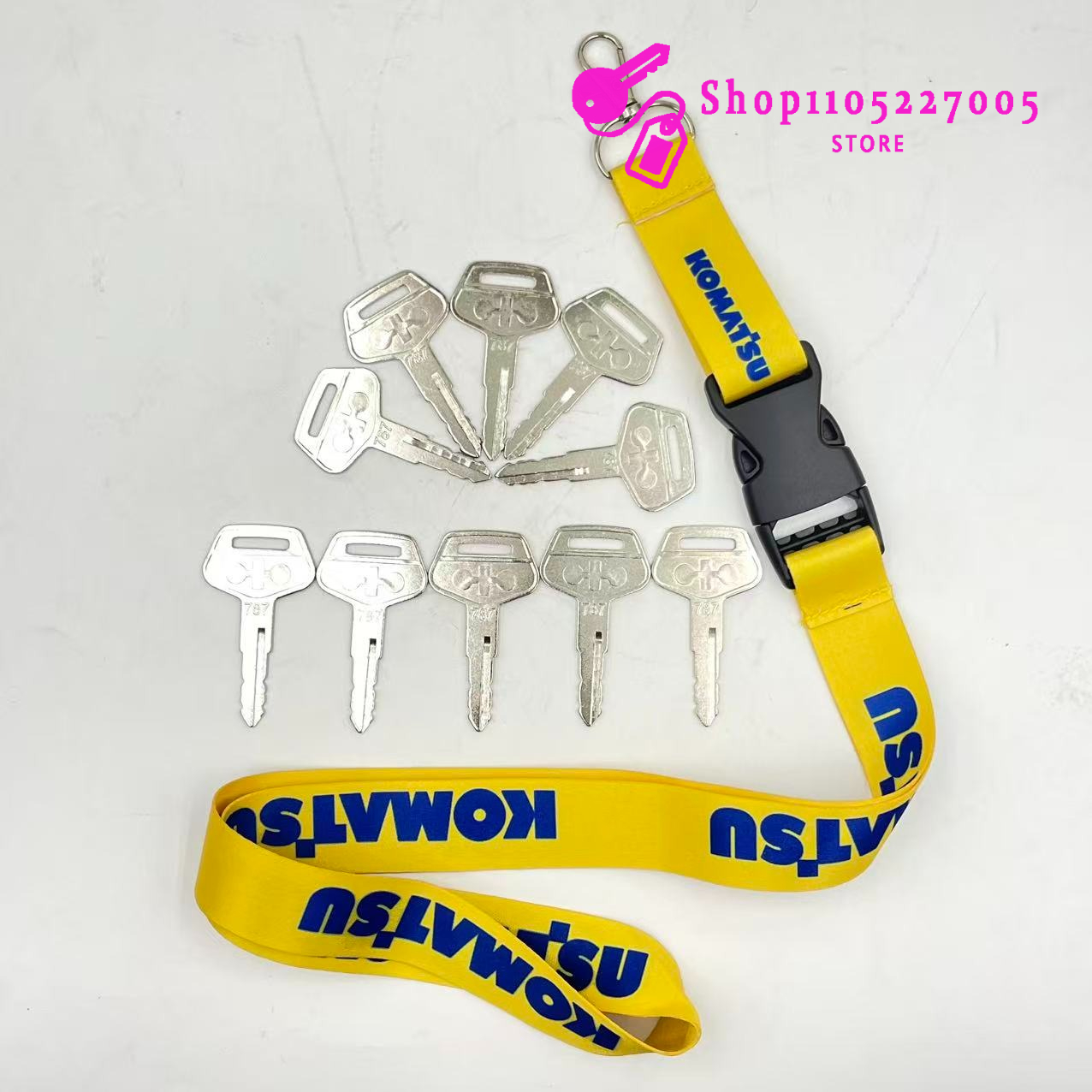 2/5/10PCS 787 Key for Komatsu  - Heavy Equipment Keychain のレビューと価格