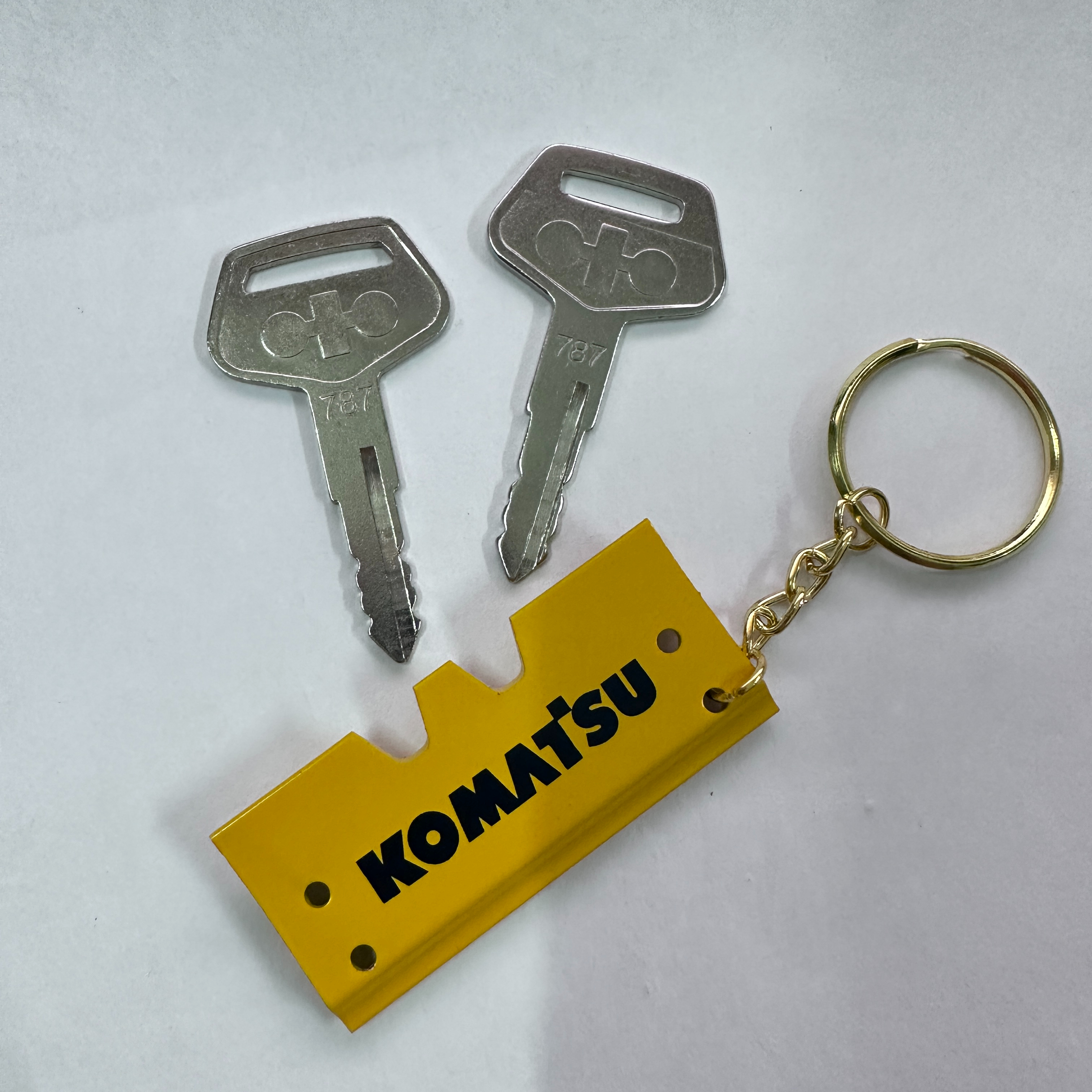 F0001 For komatsu Keychain PC- - Heavy Equipment Keychain のレビューと価格