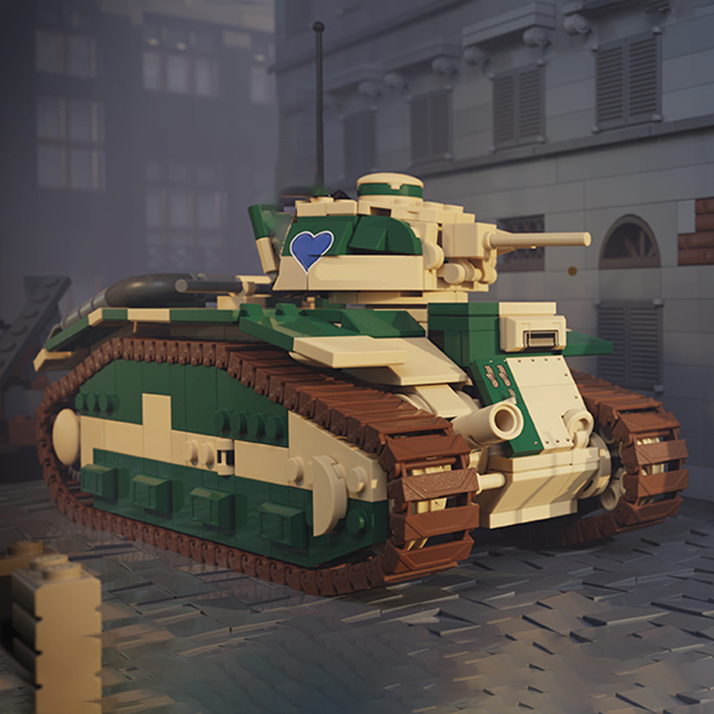 B1 French Heavy Tank Model MOC - Heavy Equipment Game のレビューと価格