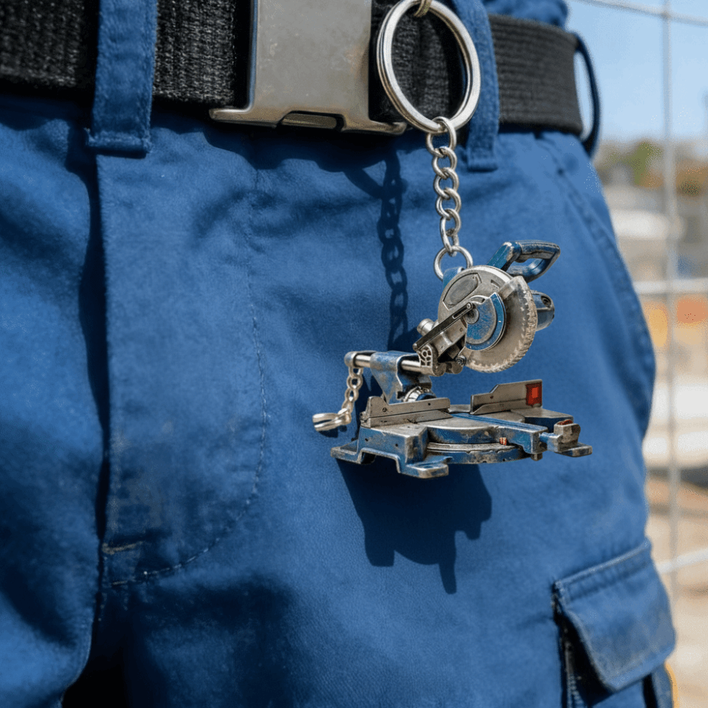 Resin Portable Chainsaw Keycha - Heavy Equipment Keychain のレビューと価格